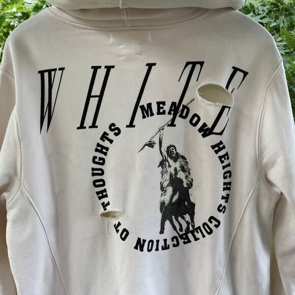Off White Men's Meadow Heights Collection OT Thoughts Hoodie Size XL- RARE - Picture 3 of 14
